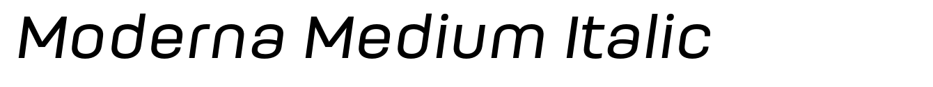 Moderna Medium Italic